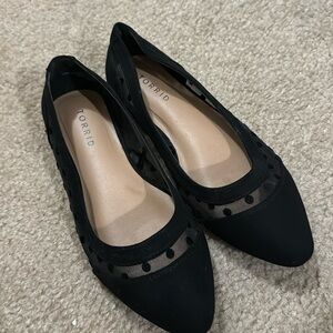 Torrid Black Polka Dot Ballet Flats